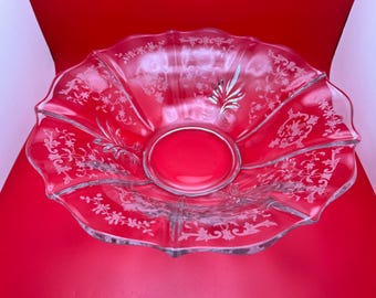 Fostoria "Navarre" Etched Glass Bowl