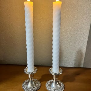 Silver Plated Candle Holders (2)
