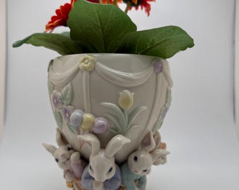 Lenox Bunny Balloon Ride Dish 6"