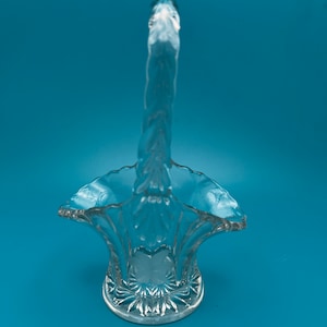 EAPG Duncan & Miller Etched Mini or Bridal Glass Basket