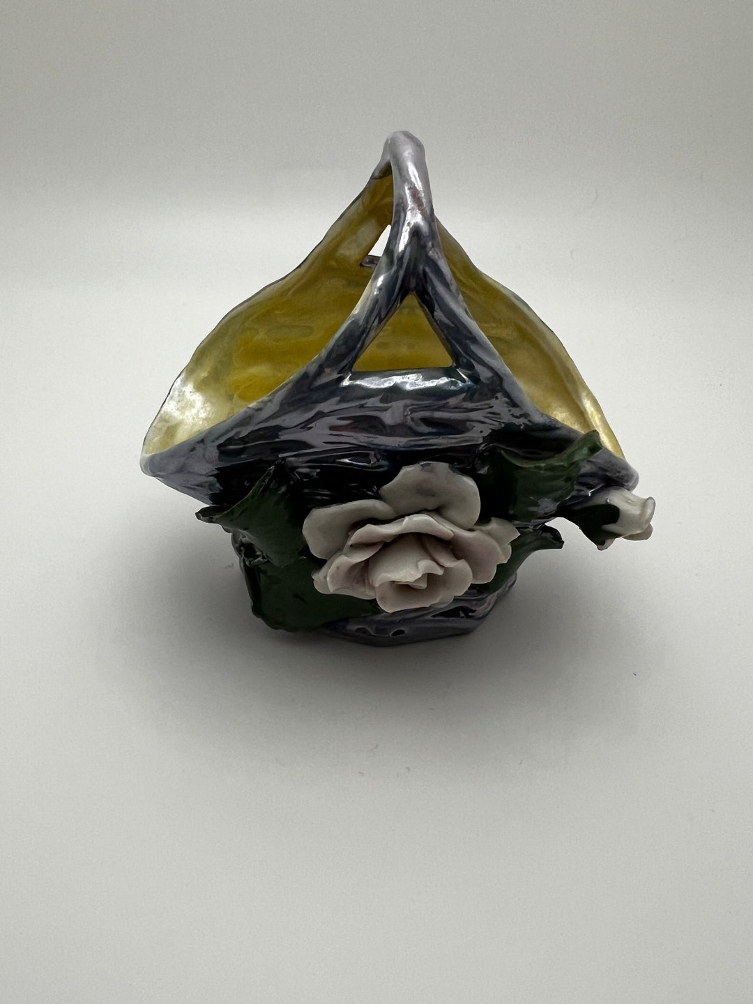 Antique Elfinware Miniature Porcelain Basket 3.5 X 2 - Etsy