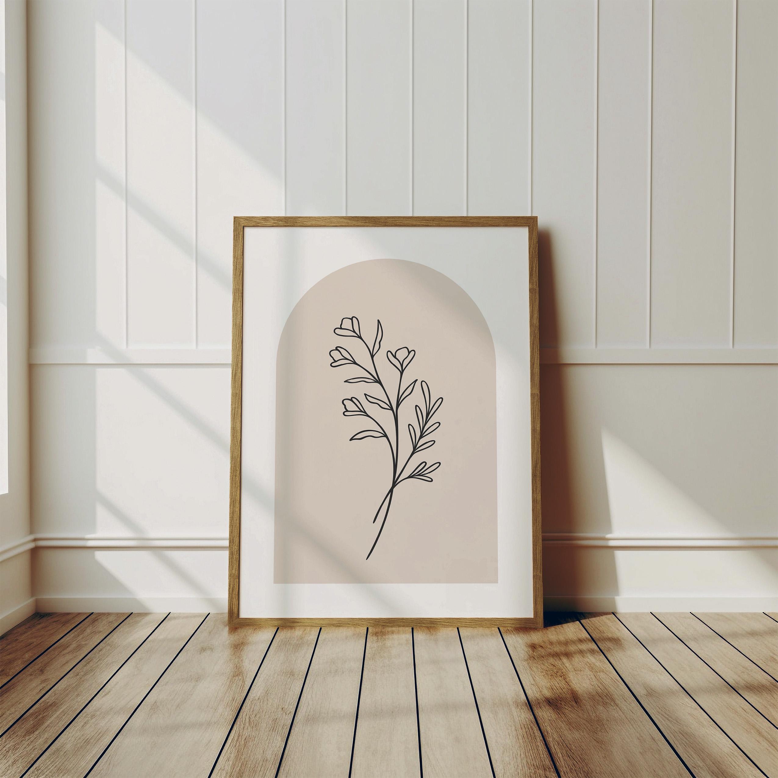 Minimalist Flower Line Art Prints: Set of 3 (digital Download) - Etsy
