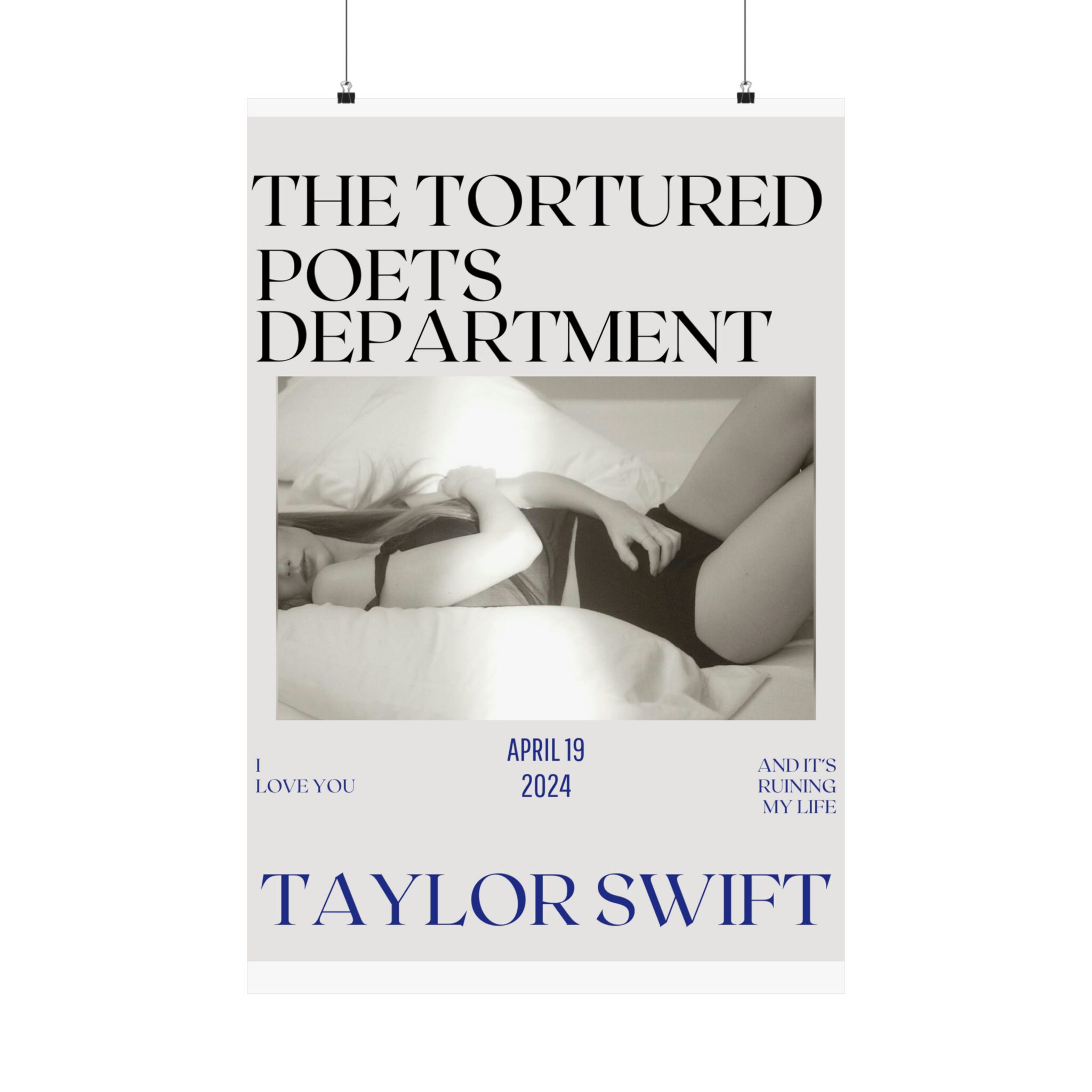 Discover The Tortured Poets Department Poster, TTPD Poster, Taylor New Album Poster