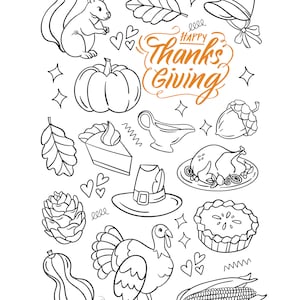 Thanksgiving Coloring Page