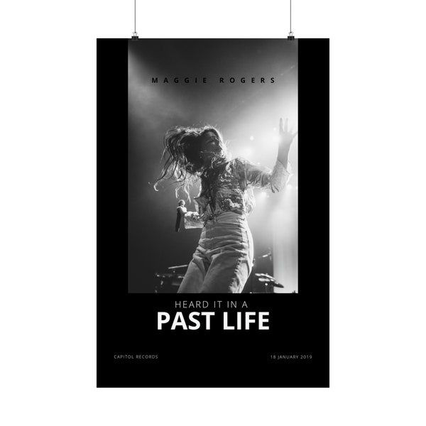 Maggie Rogers Live Performance Heard It In A Past Life Poster