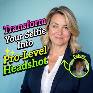 Custom Professional Business Headshot - Linkedin profile picture, Resume, Real Estate Agent, Custom Portraits, Selfie 2 Suit, Photo Retouch
