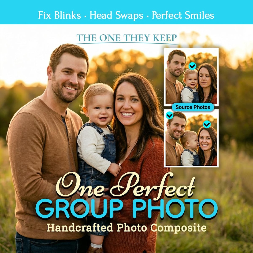Multiple Faces Into One Combine Best Faces Into One Perfect Group Photo, Family Photo Editing ...