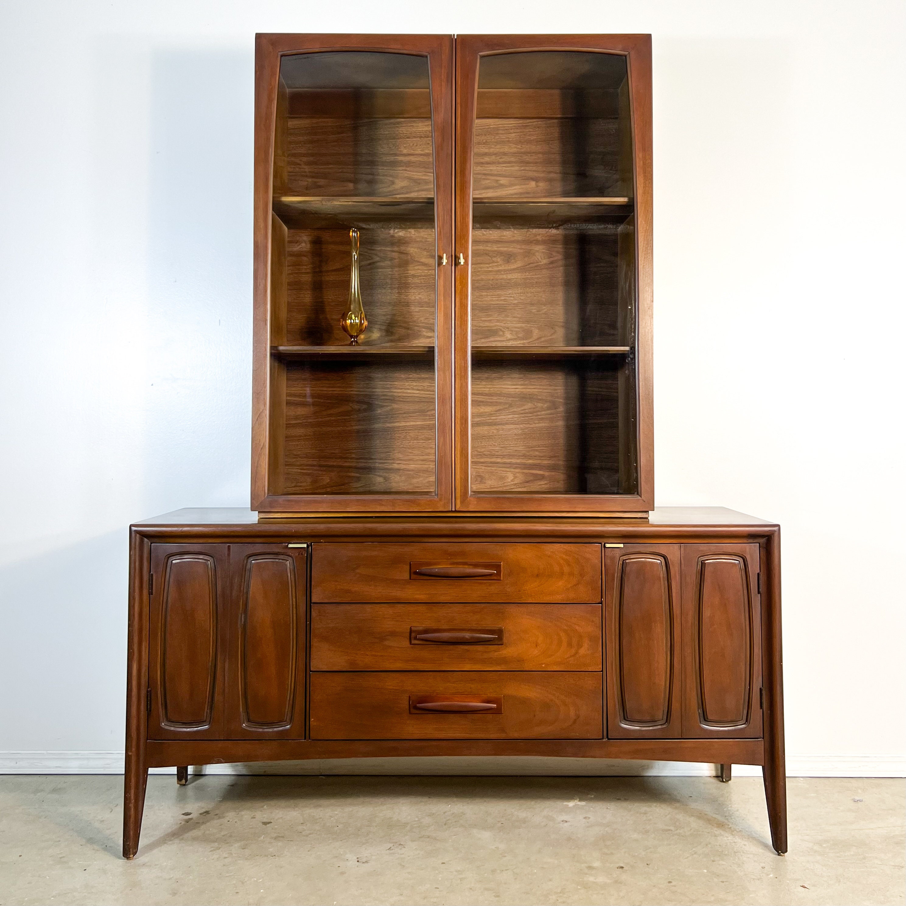 Broyhill mid century hutch deals