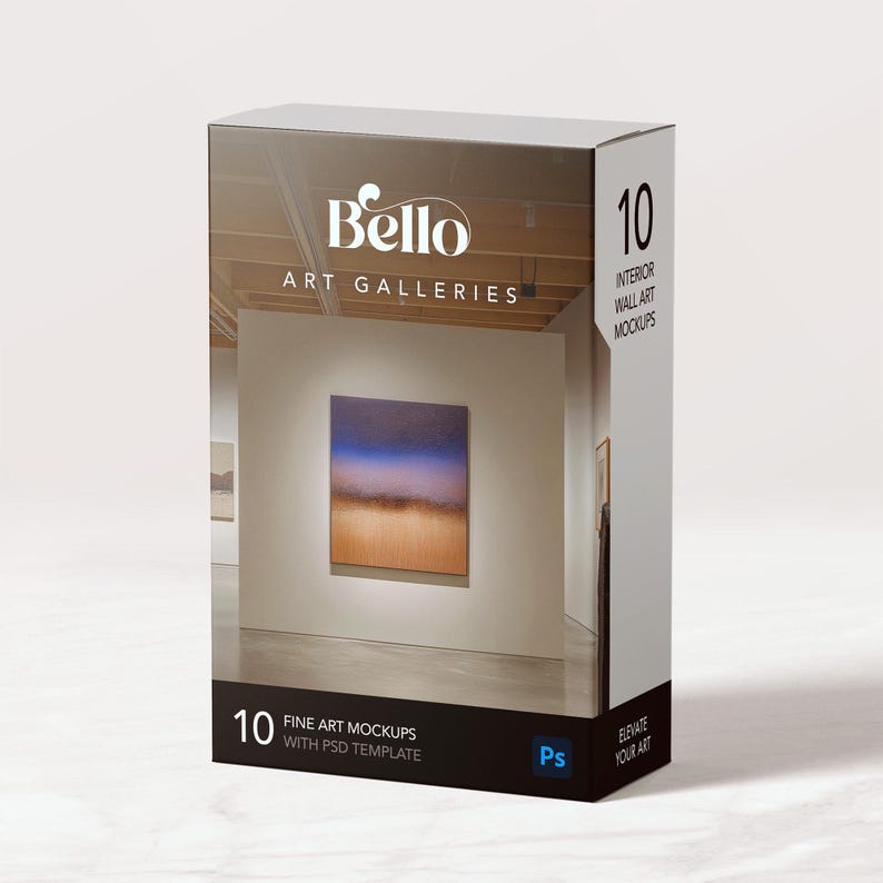10 Art Gallery Wall Mockups, PSD Template, Customizable Frame, Photoshop, Photopea, Canva, Luxury Stylish High-end Interior Living Rooms image 12