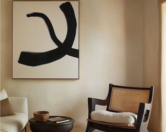 Minimalist Wall Art Mockup, PSD Template, Customizable Frame, Photoshop, Photopea, Canva, Luxury Stylish High-end Interior Living Rooms