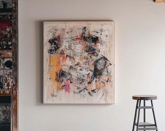 Art Studio Wall Mockup, Customizable Frame, Photoshop, Photopea, Canva, Luxury Stylish High-end Interior Living Rooms