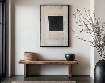 Entryway Wall Art Mockup, PSD Template, Customizable Frame, Photoshop, Photopea, Canva, Luxury Stylish High-end Interior Living Rooms