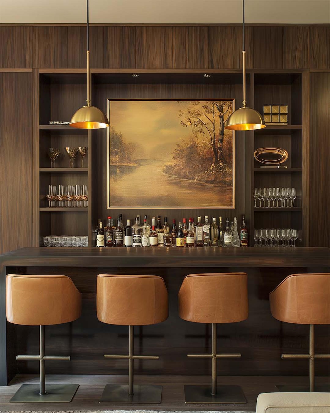 Home Bar Wall Art Mockup, PSD Template, Customizable Frame, Photoshop ...