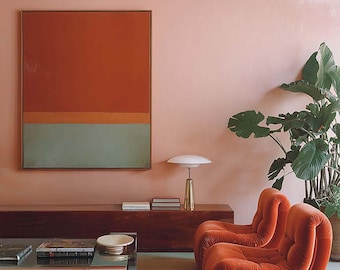 Modern Wall Art Mockup, PSD Template, Customizable Frame, Photoshop, Photopea, Canva, Luxury Stylish High-end Interior Living Rooms