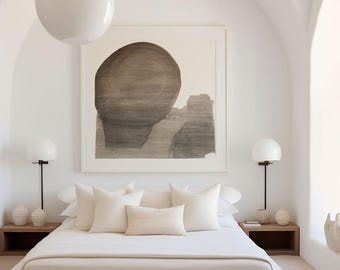 Bedroom Wall Art Mockup, Customizable Frame, Photoshop, Photopea, Canva, Luxury Stylish High-end Interior Living Rooms