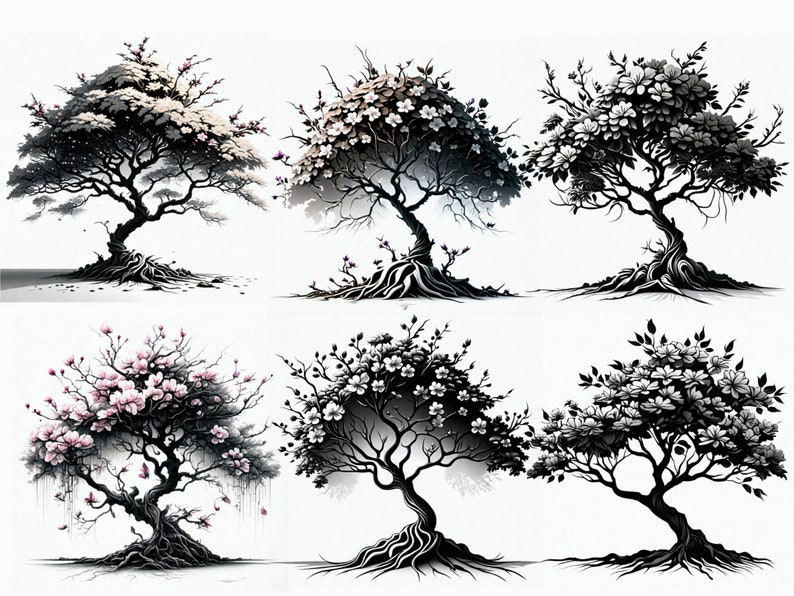 100 Procreate Tree Stamps, Realistic Tree Brushes for Procreate, Tree