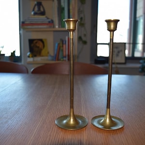 Pair of skinny candlesticks