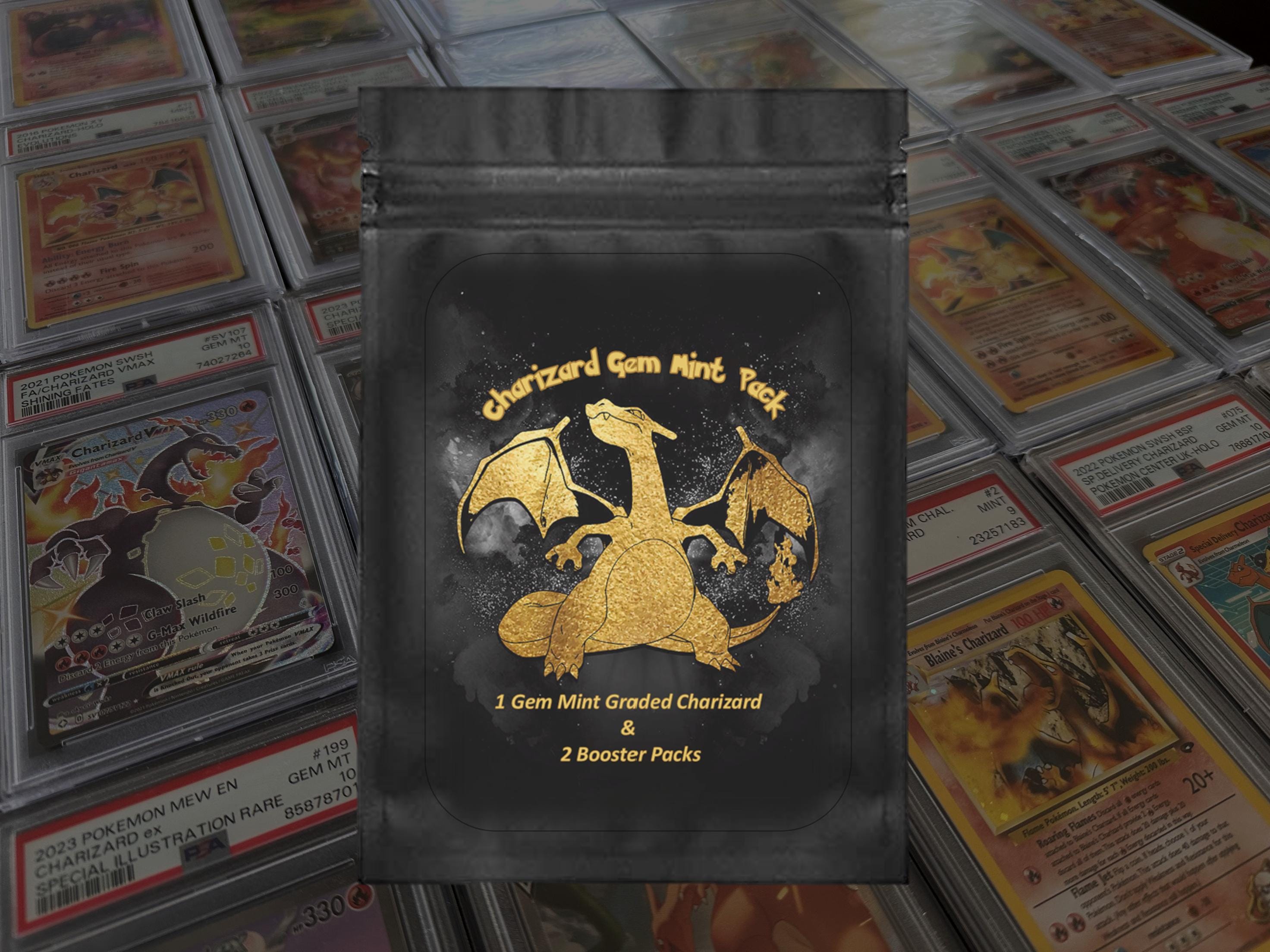 Gem Mint Charizard Graded Card Mystery Pack: Plus 2 Booster Packs - Etsy