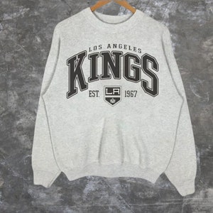 LA Kings Varsity Crewneck Sweatshirt  Vintage Kings Shirt, Los Angeles  Kings Sweater, LA Kings Hockey Pullover, Retro Los Angeles Hockey T  Designed & Sold By Tring Tee