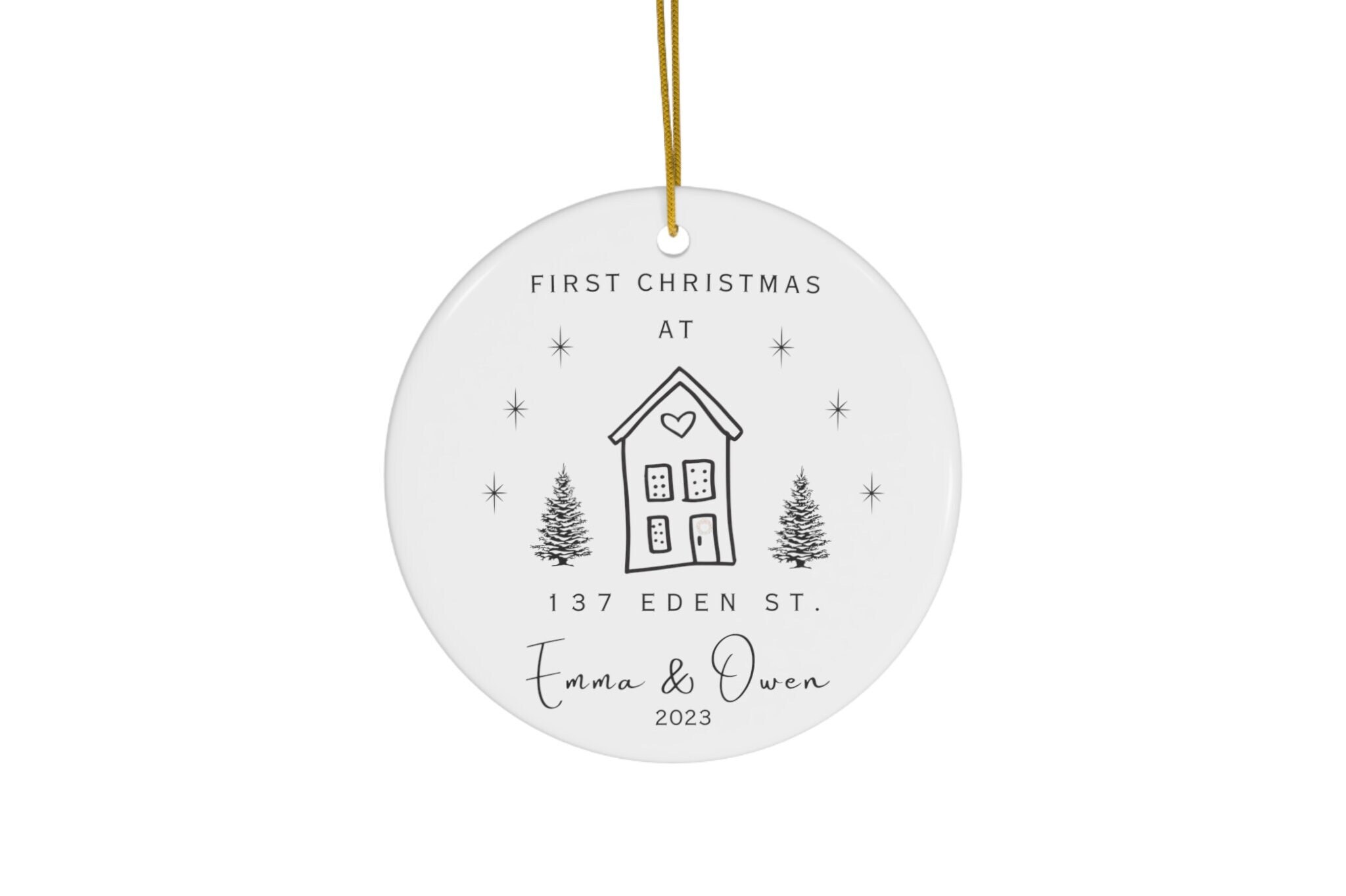 Personalized New Home Ornament, First Christmas in Our New Home