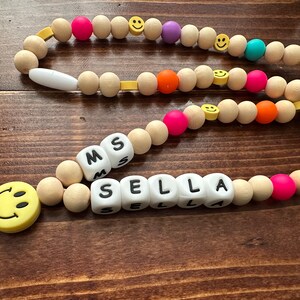 Personalized Colorful Smiles Lanyard