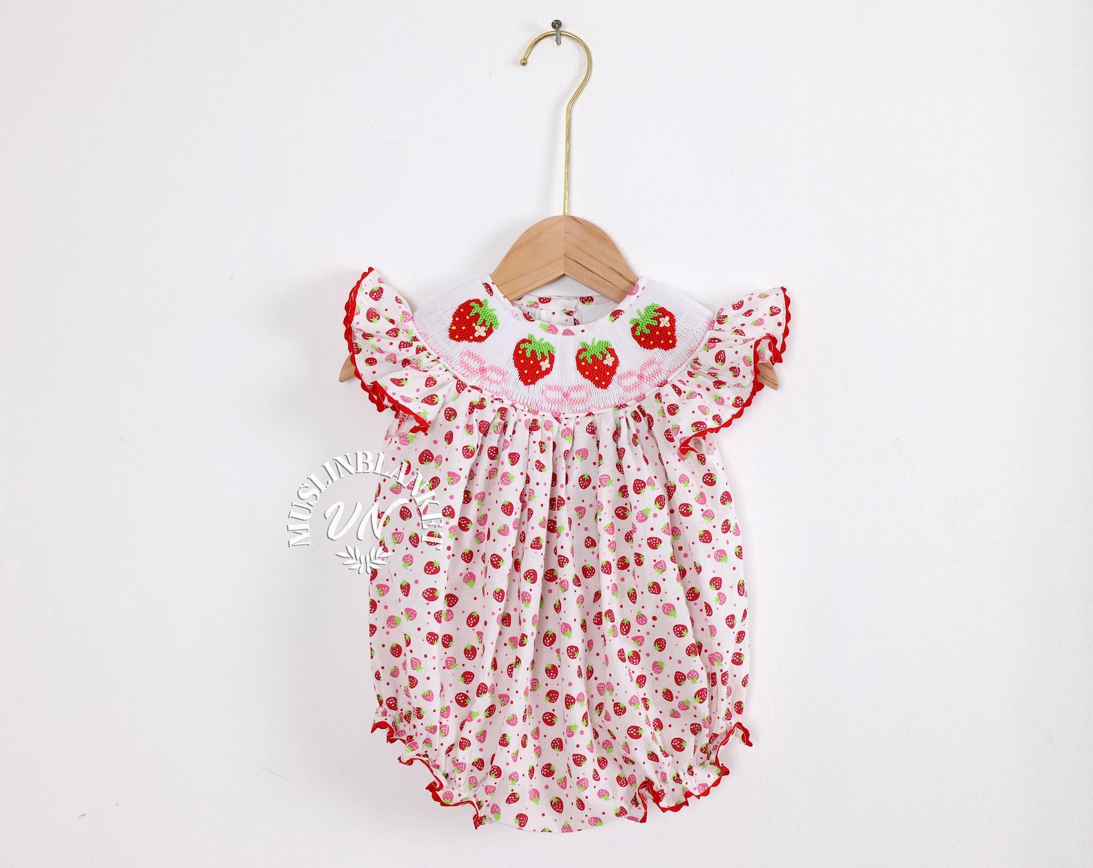 On Hand Averdeen Strawberry Romper main image 1