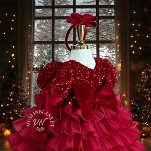 Robe En Velours Pour Fille FYMNSI - Style Vintage Avec Volants, Manches Longues, Pour Noël, Fête, Automne/hiver, Tailles 80 à 130