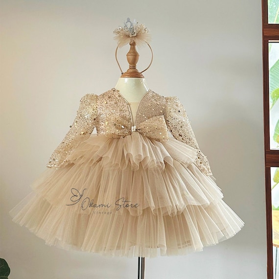 Wedding Dress Birthday Special Dress For Year Girl Toddler Girl Birthday Dress 1-5 Years Wedding Dress Birthday Special Dress For Year Girl Toddler Girl Birthday Dress 1-5 Years