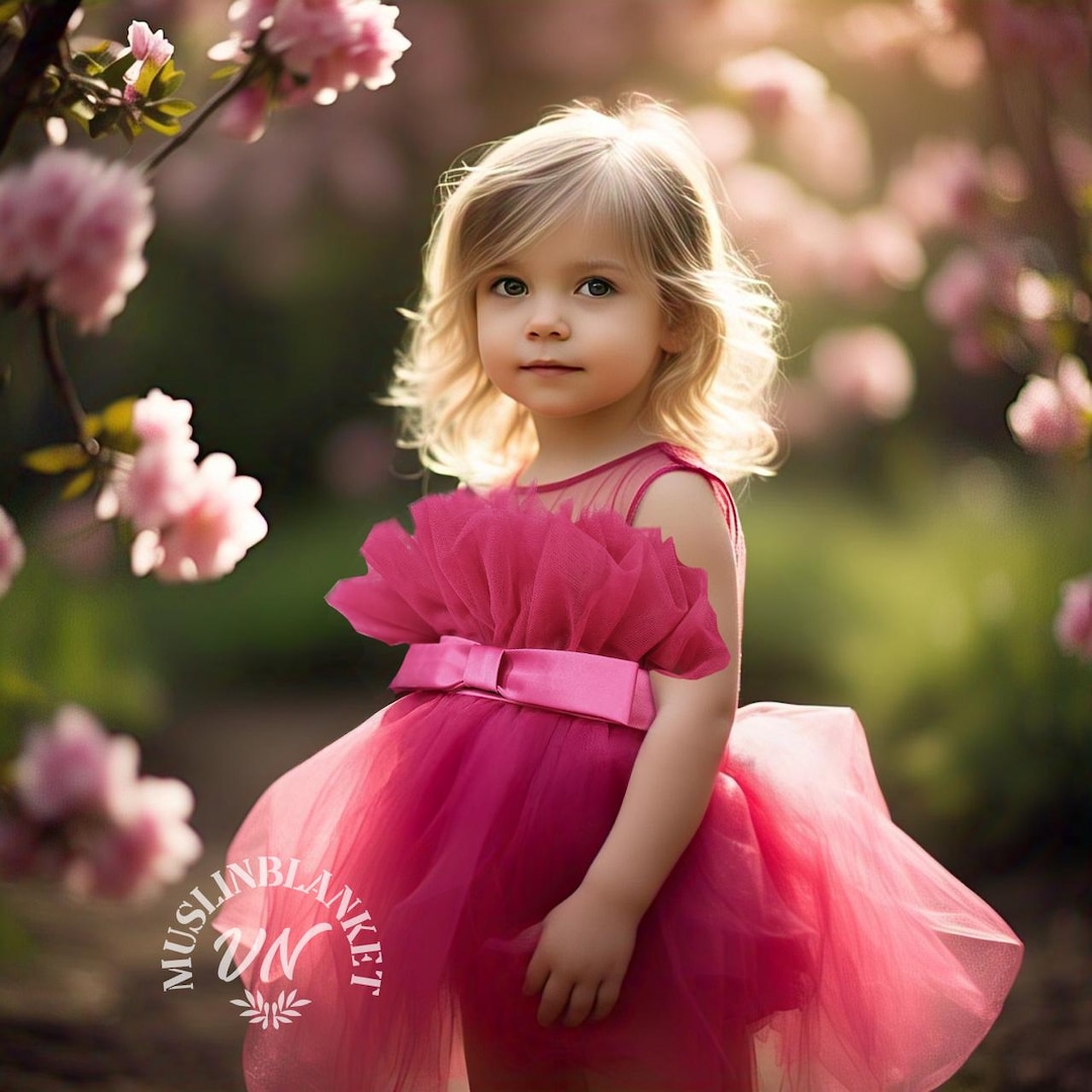 New In Fofettes Girls Marshmallow Pink Dress main image 1
