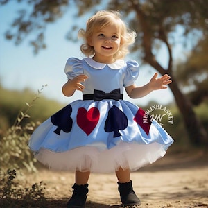ONEderland-verjaardagsoutfit, Alice in ONEderland-jurk, Alice-kostuum, OnEderland-outfit, Alice In Onederland Smashcake-outfit 1e verjaardag