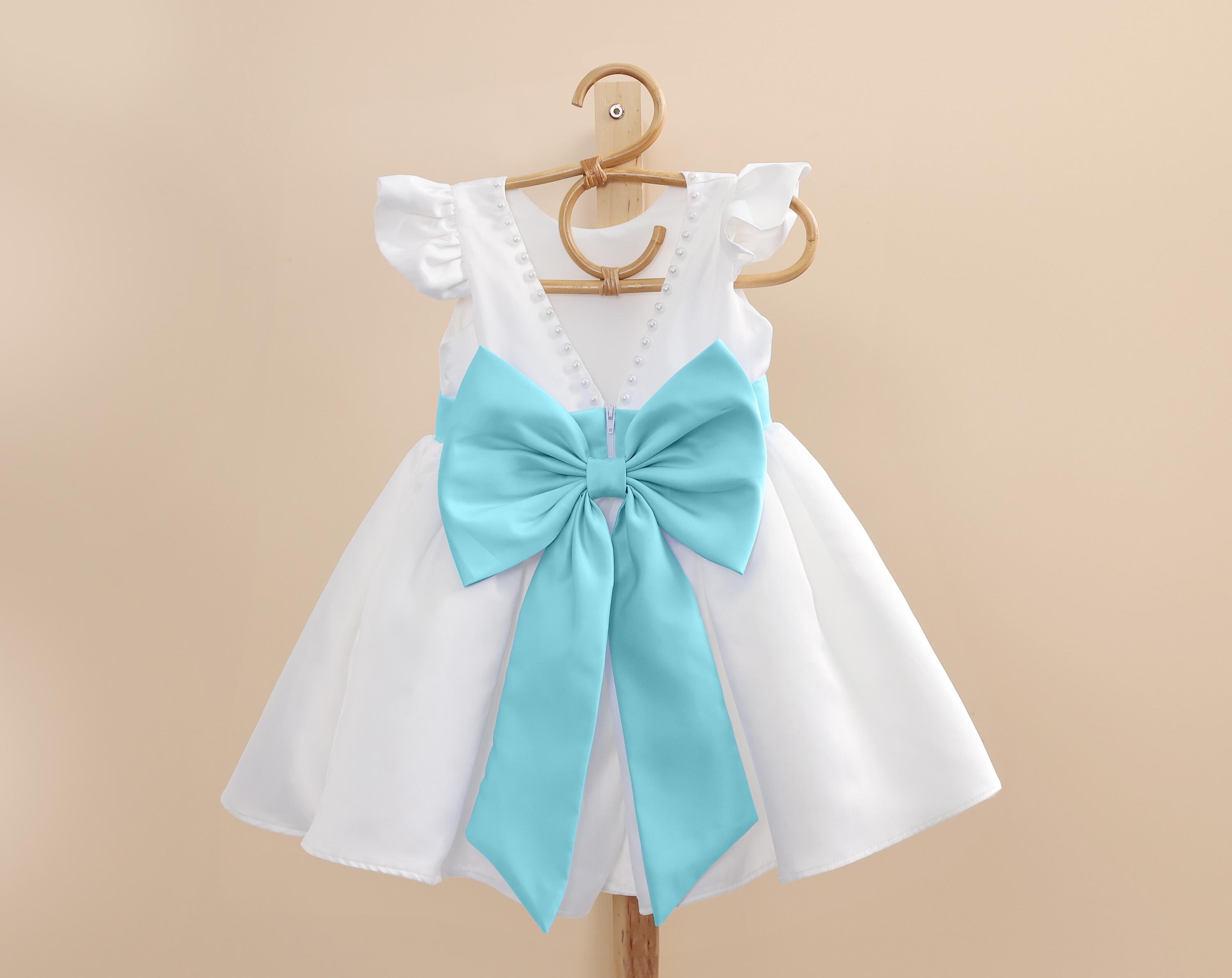 ruched dress brown Wedtrend Women White Blue Flower Bridesmaid Dress A-Line Spaghetti Straps  Backless Print Wedding Guest Dress – WEDTREND main image 1