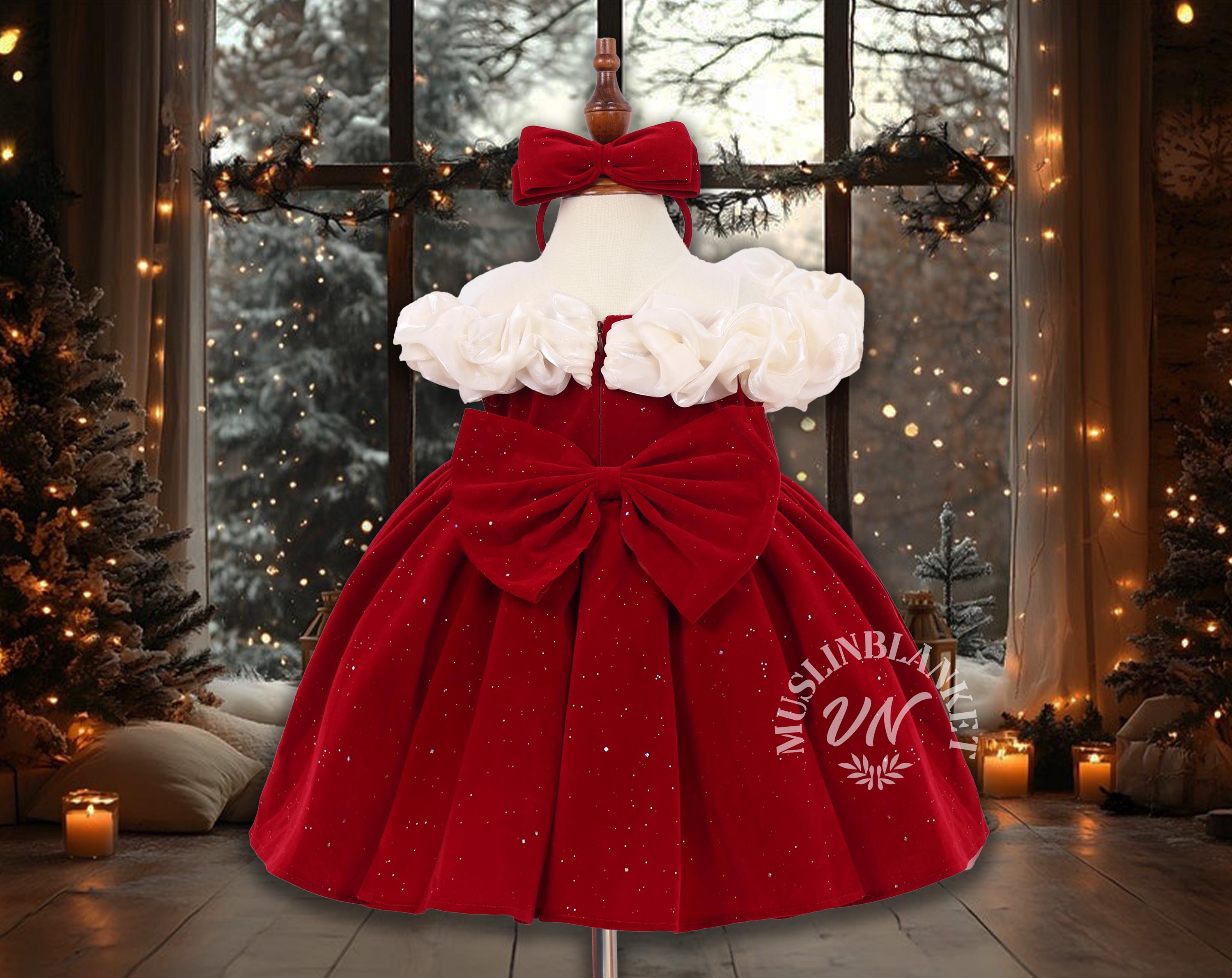 white christmas dresses Sonata AW24 Spanish Girls Cream & Gold Reindeer Christmas Dress NA2403 main image 0