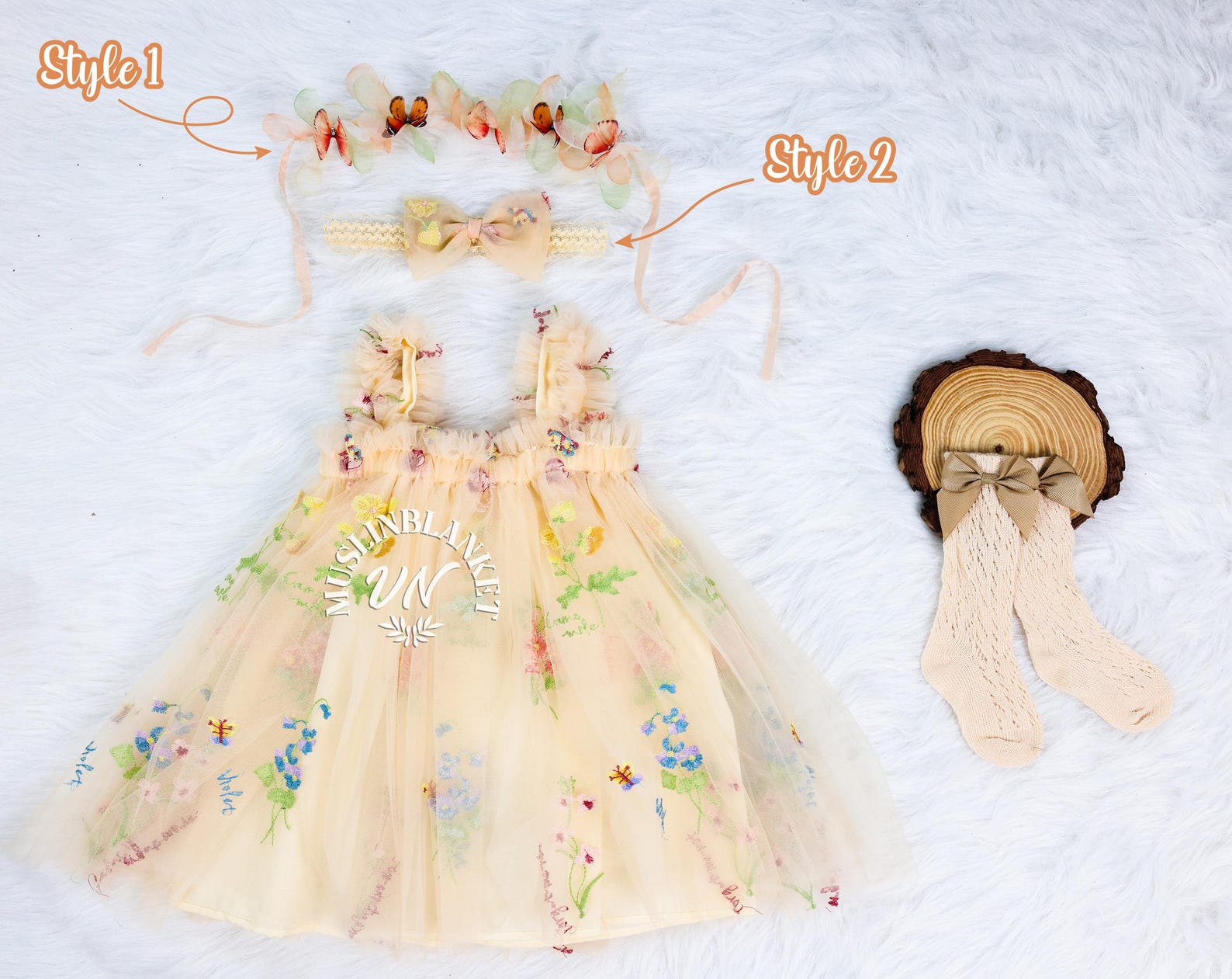 3-Piece Mid-Season Dress Set for Girls – Grey & Floral Design