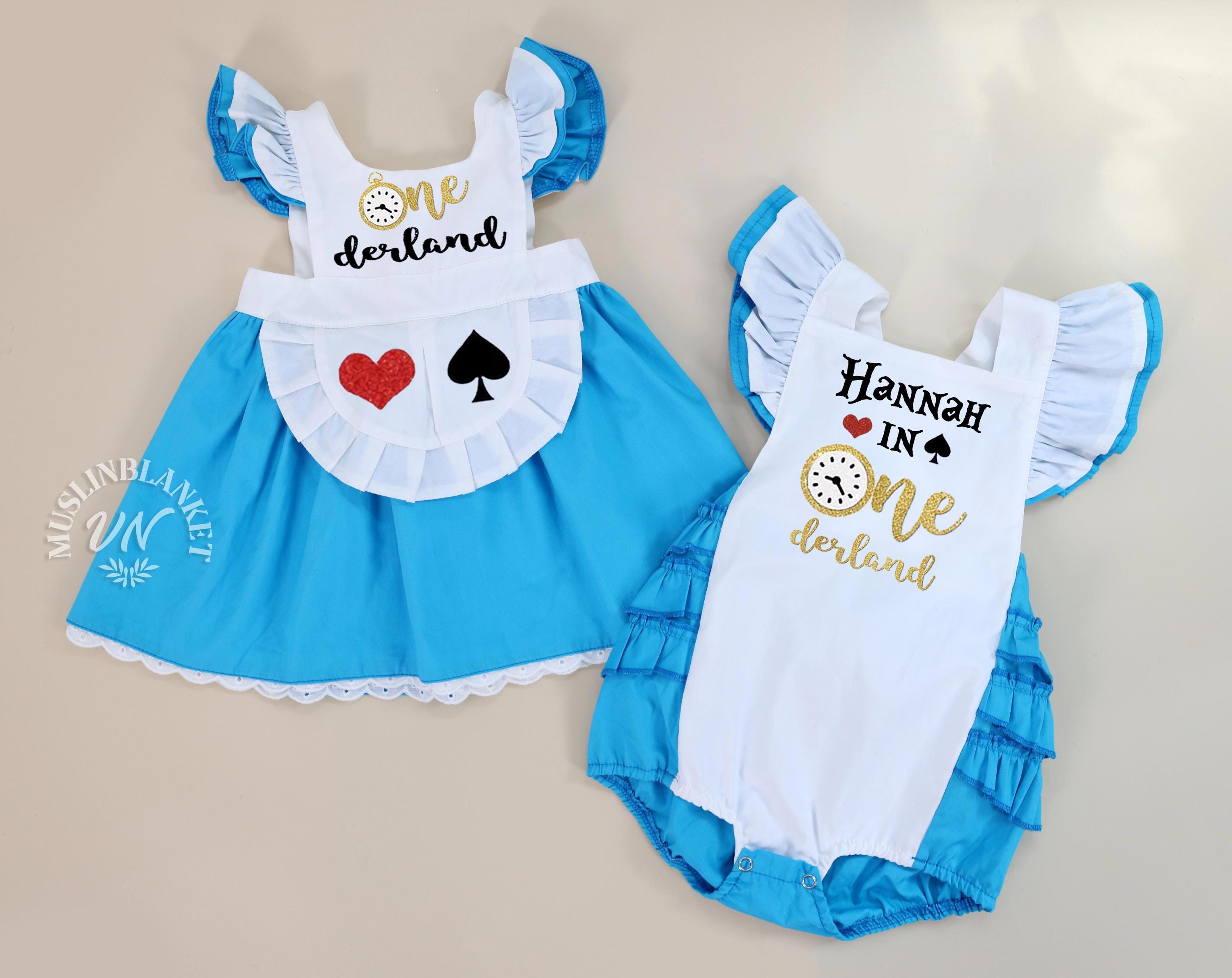 ONEderland Birthday Outfit, Alice In ONEderland Romper, Alice Costume, OnEderland Outfit, Alice In Onederland Smash Cake Outfit 1st Birthday