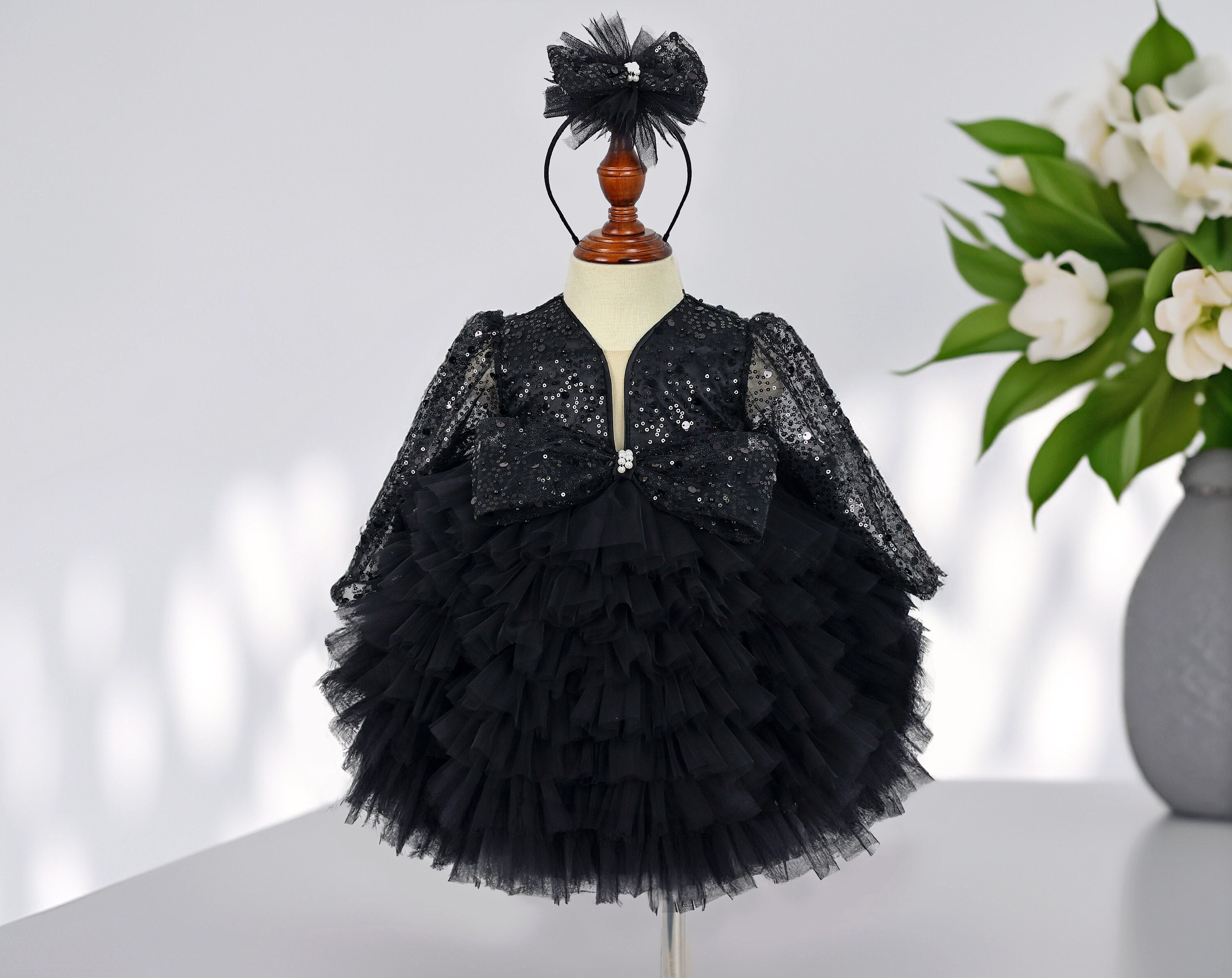 ASOS LUXE Curve tulle baby doll dress with pearl