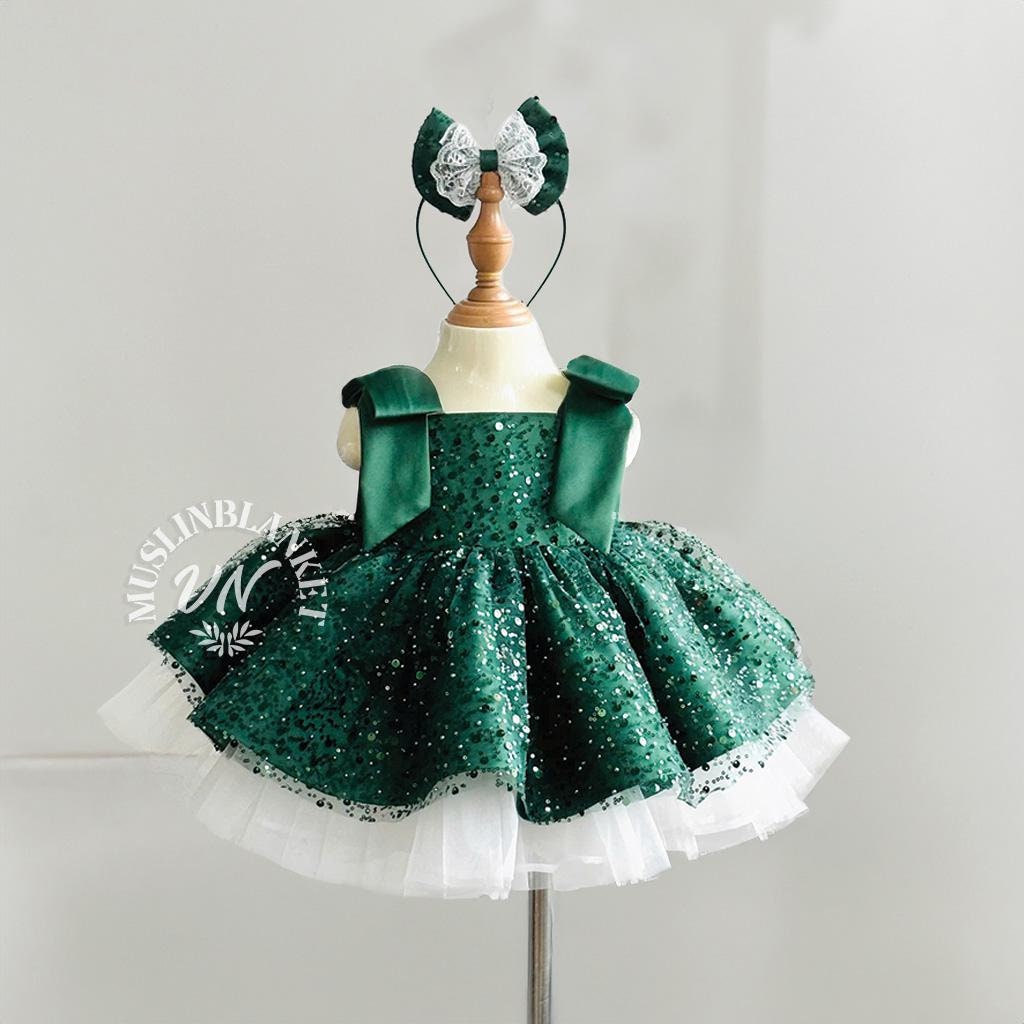 Emerald Green Dress for Toddlers - Etsy