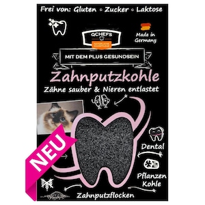 QCHEFS Zahnputzkohle Katze