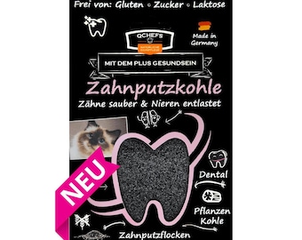 QCHEFS Zahnputzkohle Katze