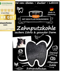 QCHEFS Zahnputzkohle Hund
