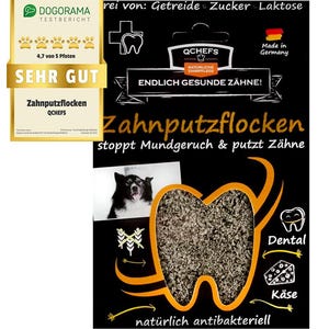 QCHEFS Zahnputzflocken Hund