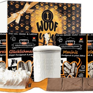 Lucky Box Sniffer Toothbrush Dog Gift for Dog Owners for Christmas with Natural Dental Care - also against tartar and inflammation