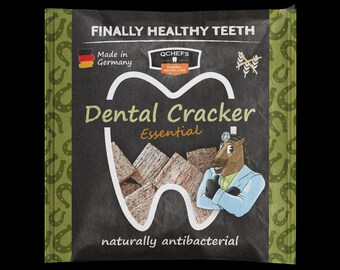 Horse tartar - QCHEFS dental crackers for oral hygiene - horse treats without sugar and grain, handmade in Bavaria