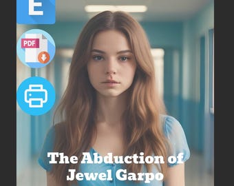 Printable Mystery The Abduction of Jewel Garpo: Detective Game, Unsolved Murder, Cold Case Files, Murder Mystery, Digital Download