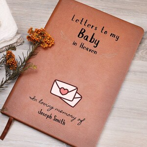 Pérdida de diario de duelo infantil regalo de pérdida de embarazo regalo de aborto espontáneo bebé en el cielo diario conmemorativo hijo/hija en el cielo, cartas al cielo