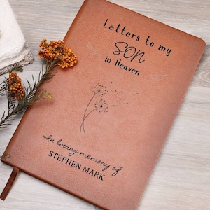 Cartas a mi hijo en el diario del cielo - Diario de duelo, regalo de pérdida de hijo, regalo conmemorativo de hijo, regalo de simpatía, regalo de aborto espontáneo, regalo de pérdida infantil