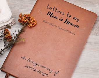 Lettres personnalisées à ma mère céleste - Journal de deuil, cadeau de la perte d'une mère, cadeau commémoratif de maman, cadeau de deuil, cadeau de sympathie pour maman