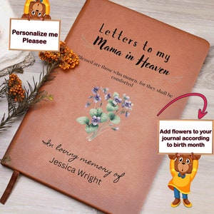 Cartas para minha mãe no céu, diário de luto, perda da mãe, diário memorial da mãe, presente em lembrança da mãe, perda de uma mãe, presente de simpatia para a mãe