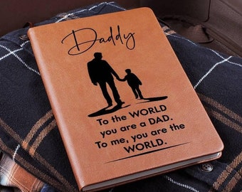 Personalized Leather Journal Gift for Daddy, Daddy Birthday Gifts, Meaningful Christmas Gifts for Dad, Father Legacy Journal, Daddy Notebook