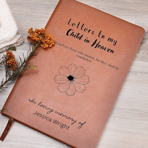 Regalo de pérdida de embarazo niño en Heaven Memorial Journal - Remembrance Grief Journal, Pérdida de niño, pérdida infantil, regalo de aborto espontáneo, cielo del bebé