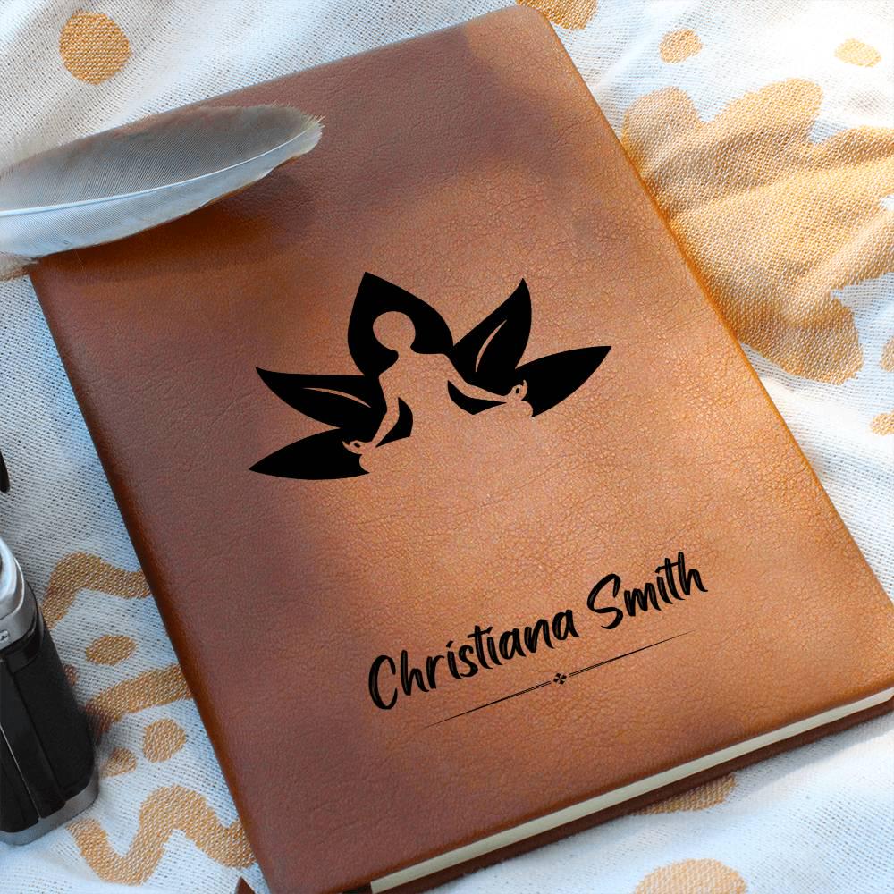 Personalized Leather Yoga Journal - Yoga Instructor Gift, Custom Practice Journal Gift for Yogi, Yogini, Yoga Teacher, Yoga Gifts Girlfrie
